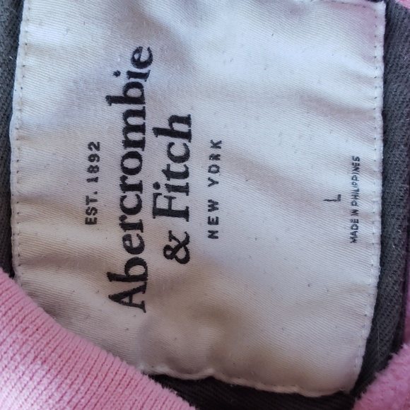 Abercrombie & Fitch pink hooded sweatshirt. Size L - Picture 6 of 6